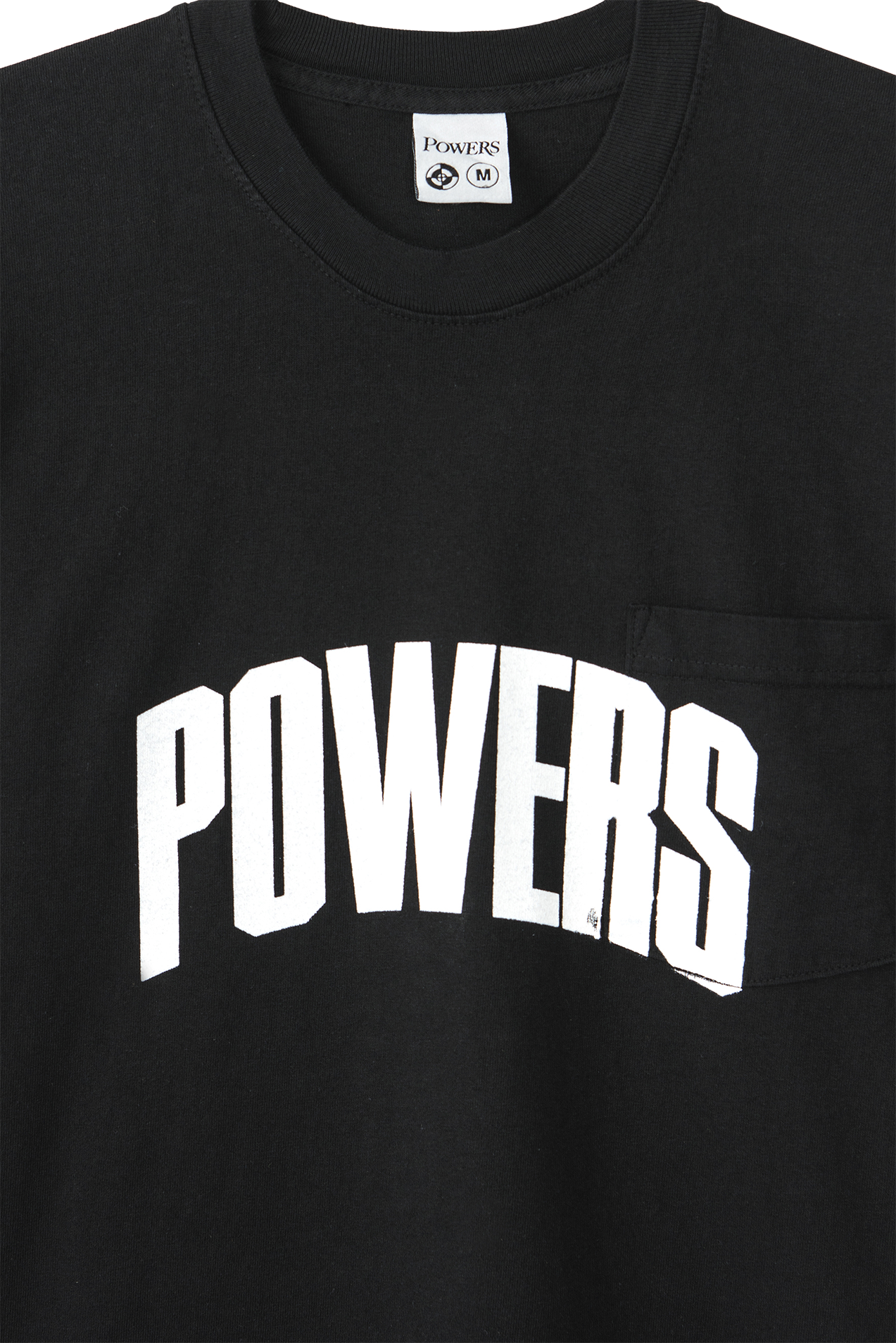 POWERS KILROY POCKET TEE - Black