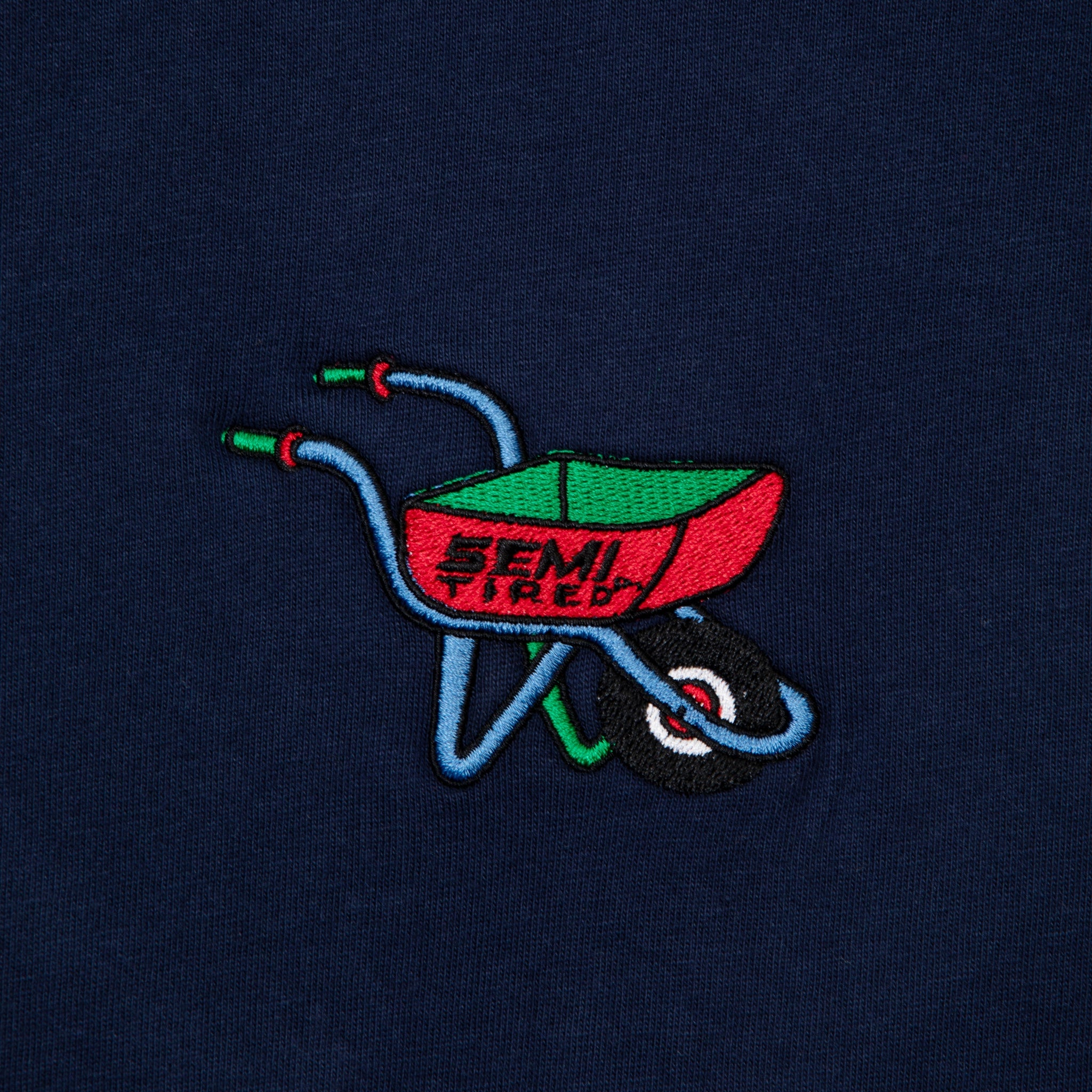SEMI TIRED LS TEE NAVY