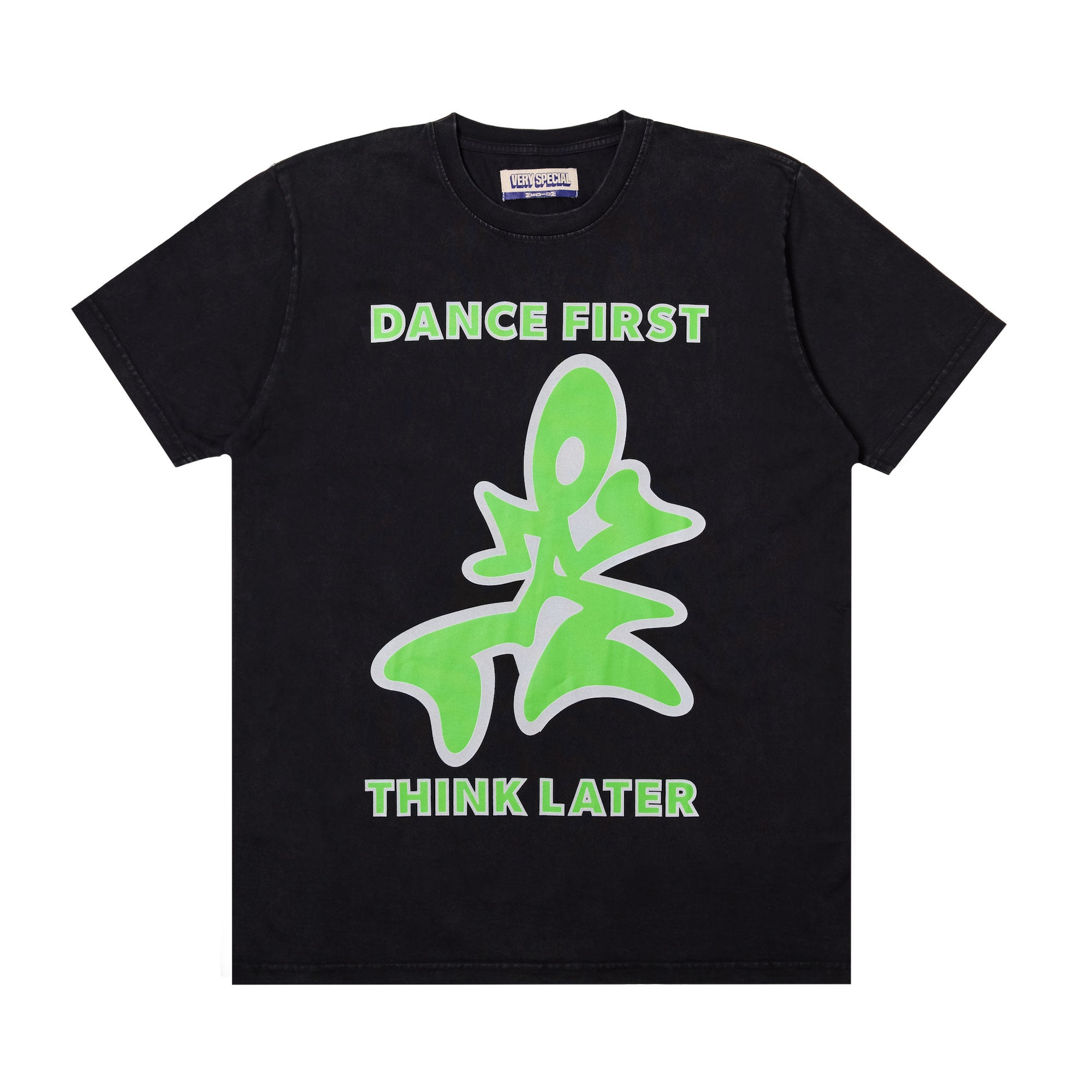 Dance First T-Shirt - Washed Black – VERY SPECIAL LA