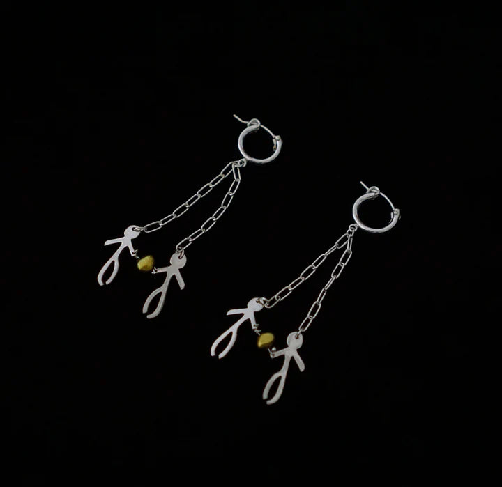 ANTING ANTING: TAO TAO / PEACE EARRINGS - STERLING SILVER