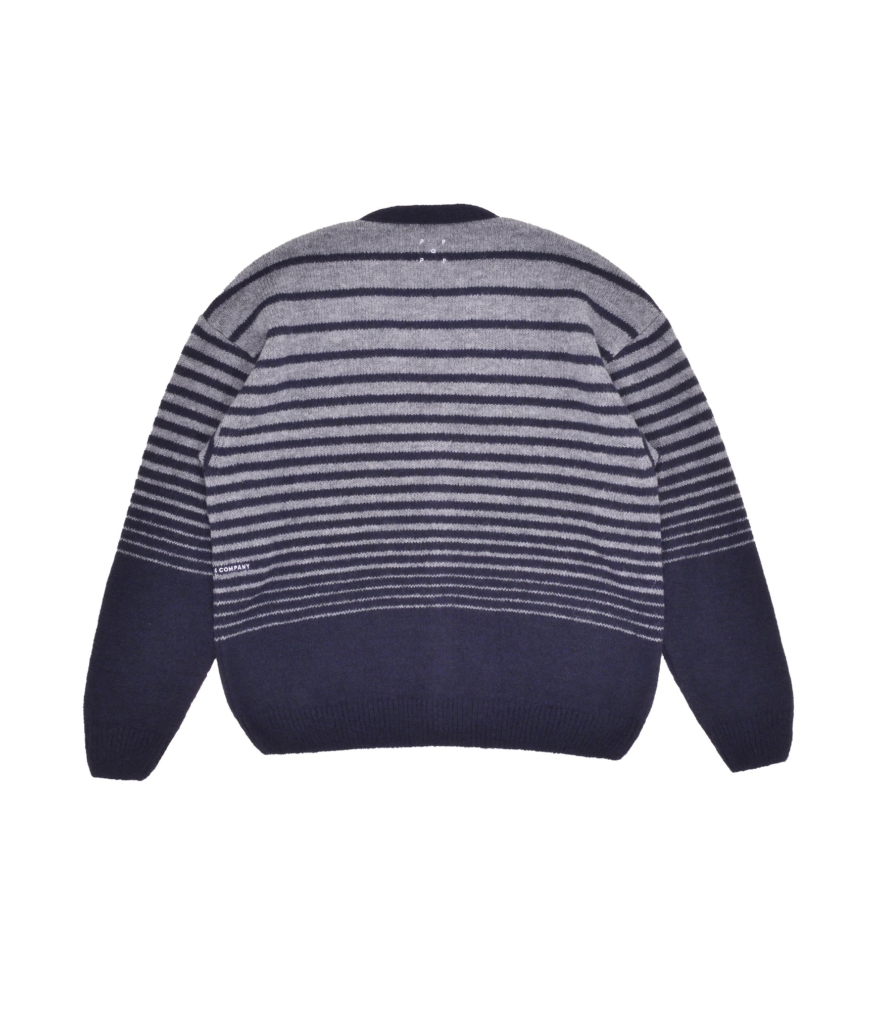 Knitted Cardigan - Navy/Grey