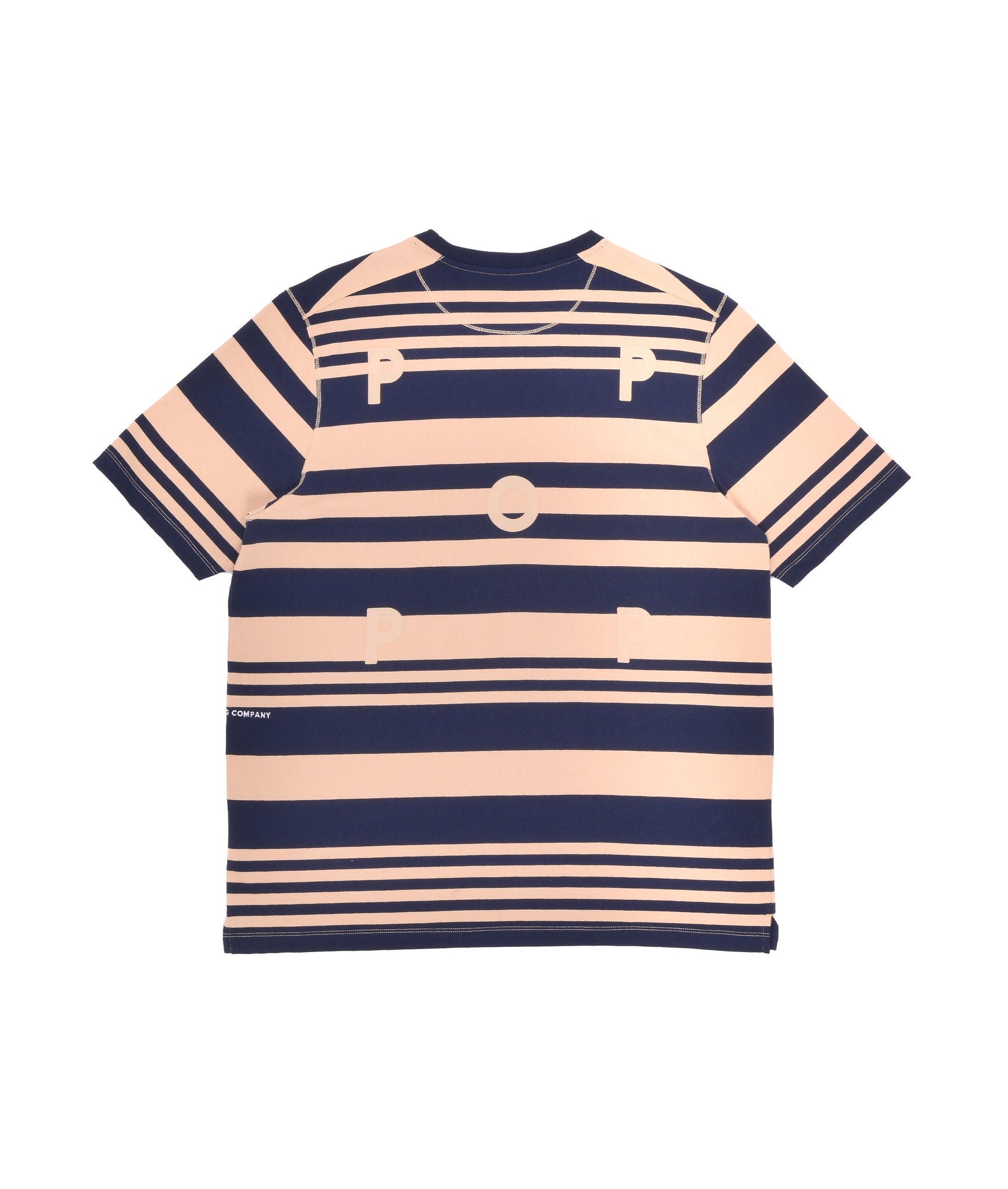 Striped Logo T-Shirt - Sesame