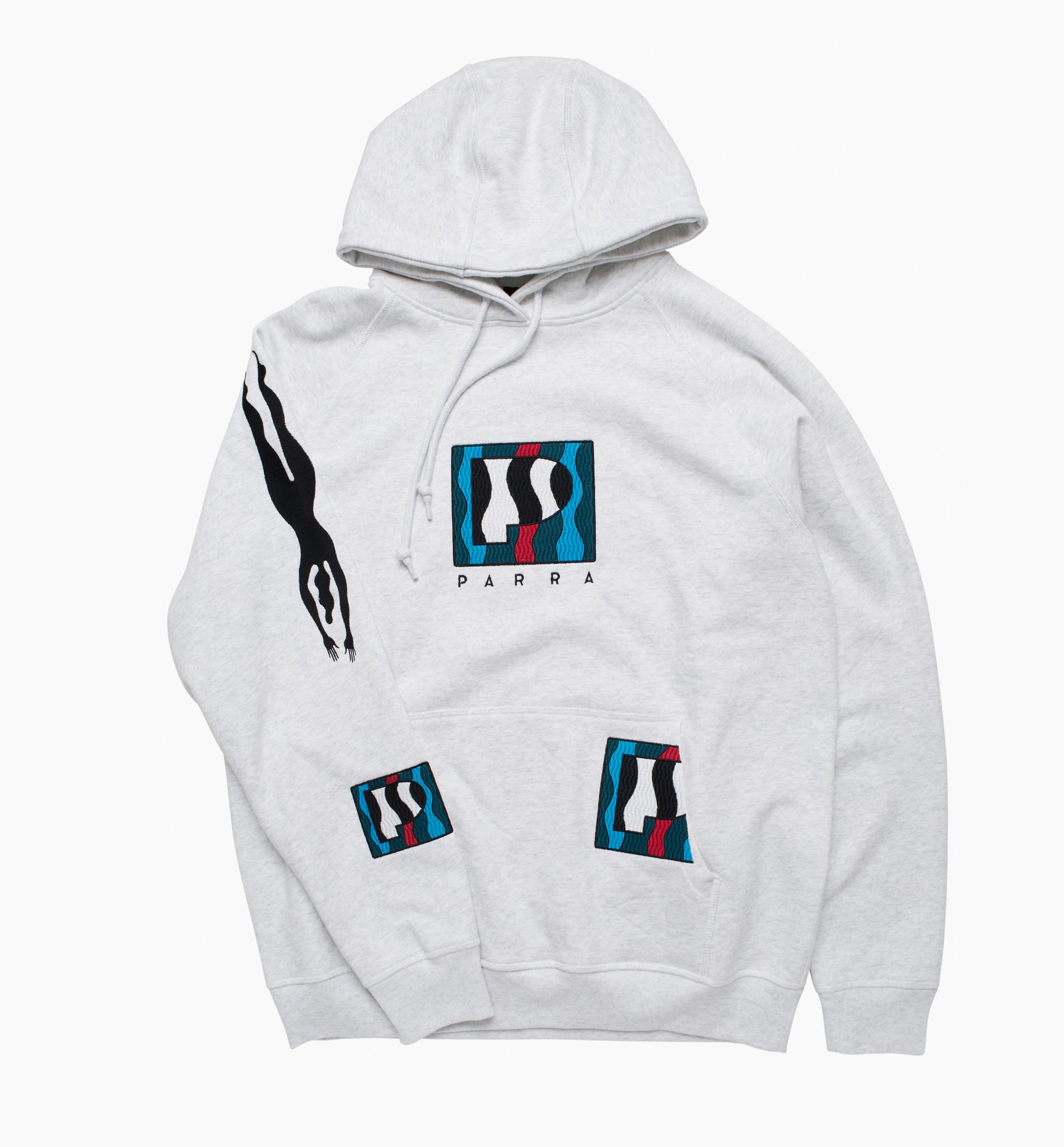 Zebra Striped P Hooded Sweatshirt