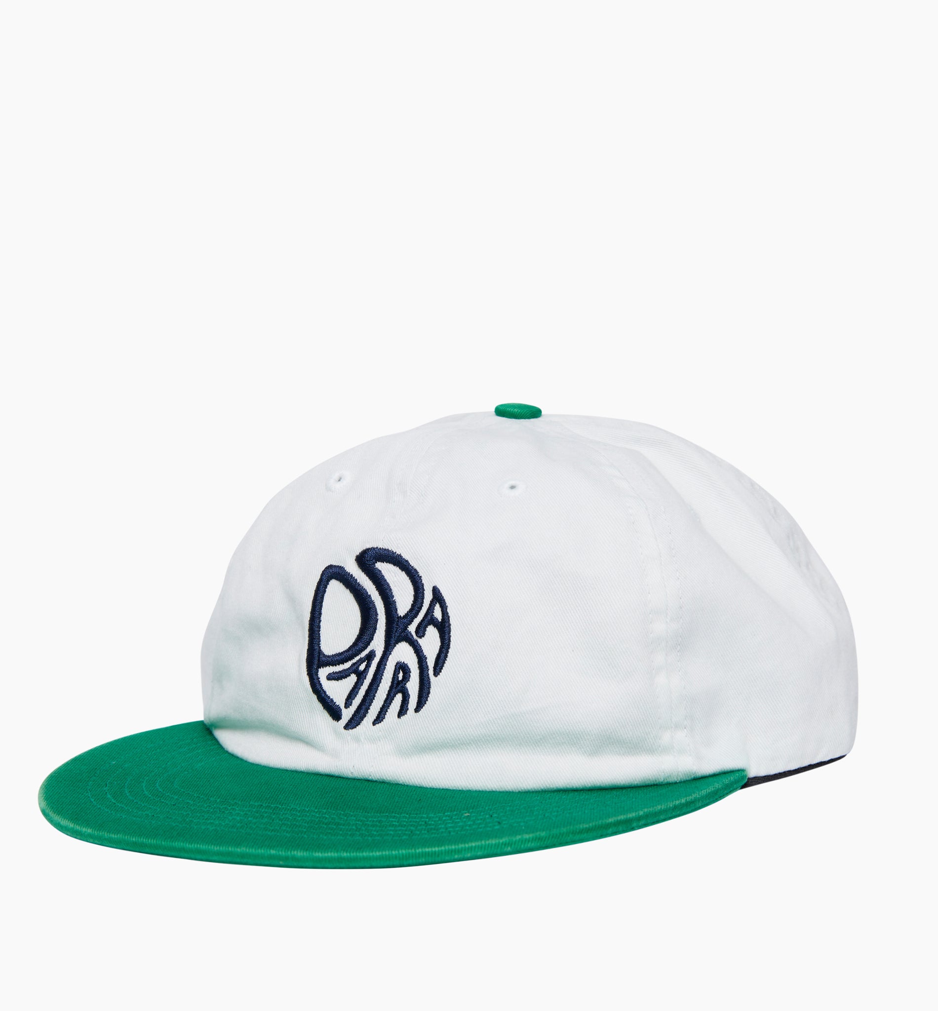 Circle Tweak Logo 6 Panel Hat - Off White/Green