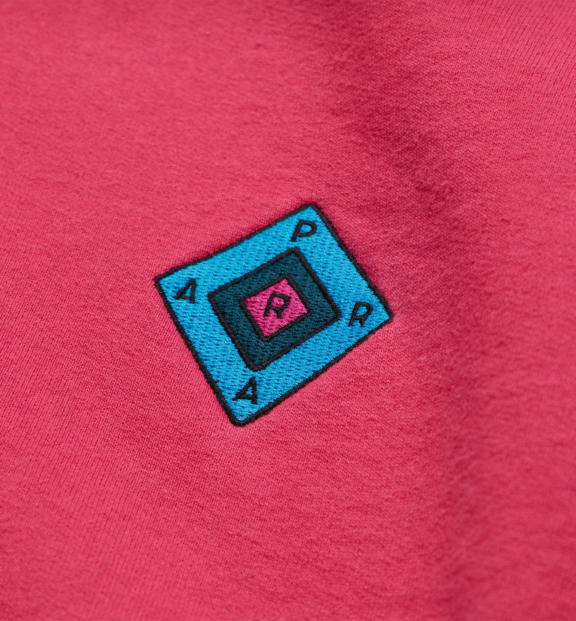 Diamond Block Logo Crew Neck Sweatshirt - Purple Pink