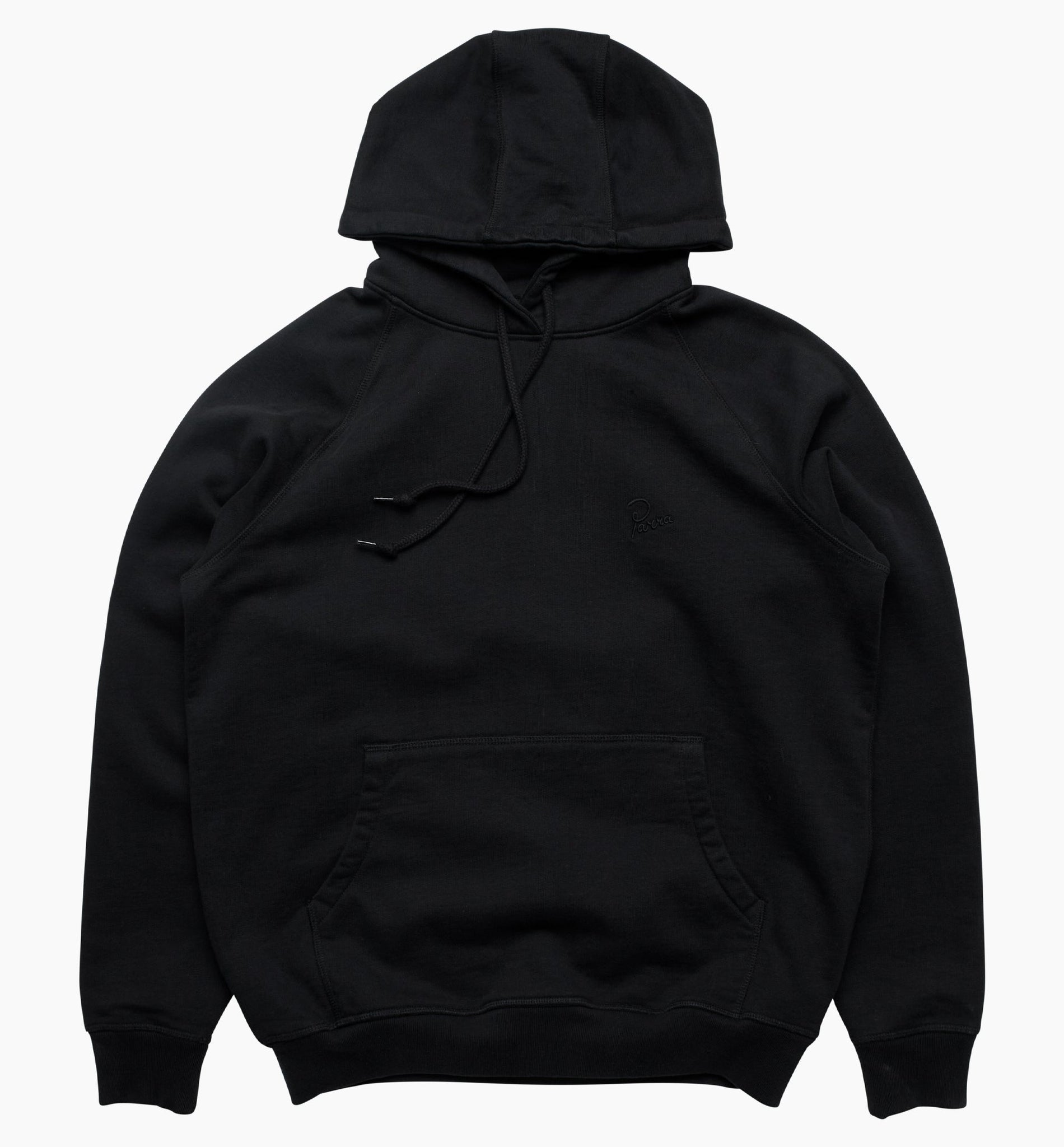 Script Logo Hooded Sweatshirt - Black
