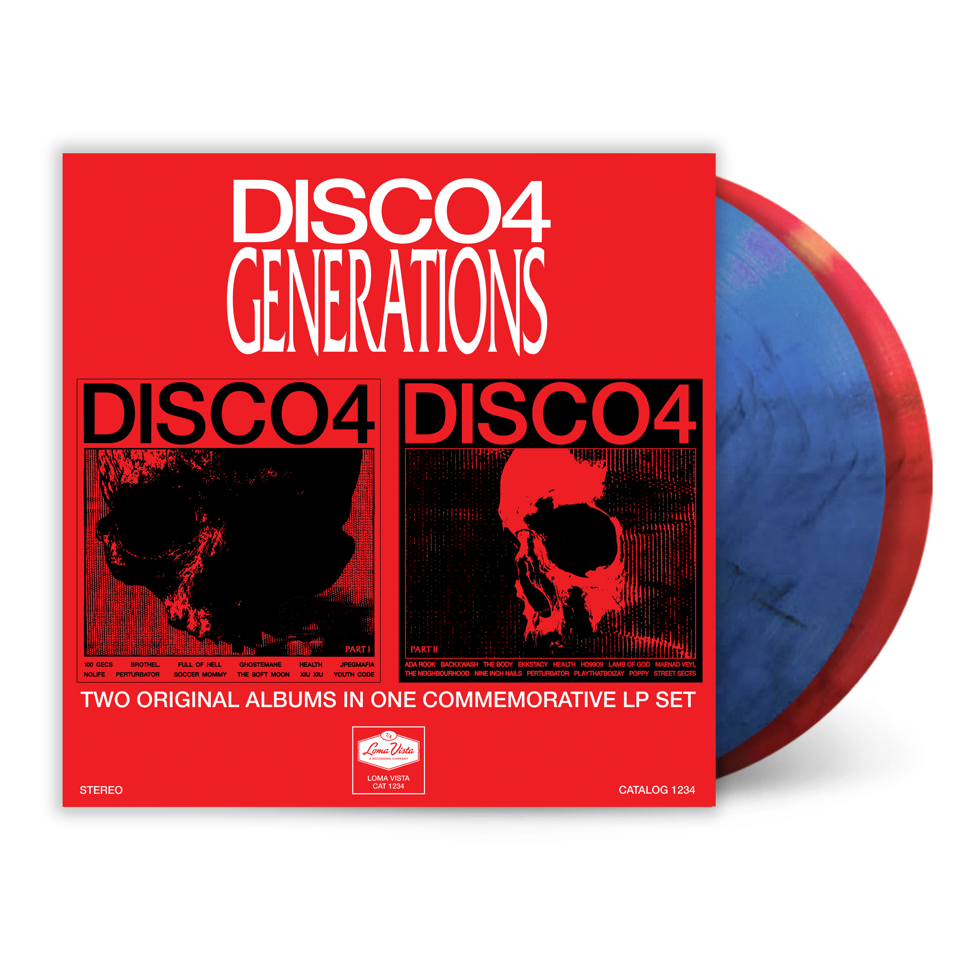HEALTH - Disco4 Generations (Blue & Red Vinyl)