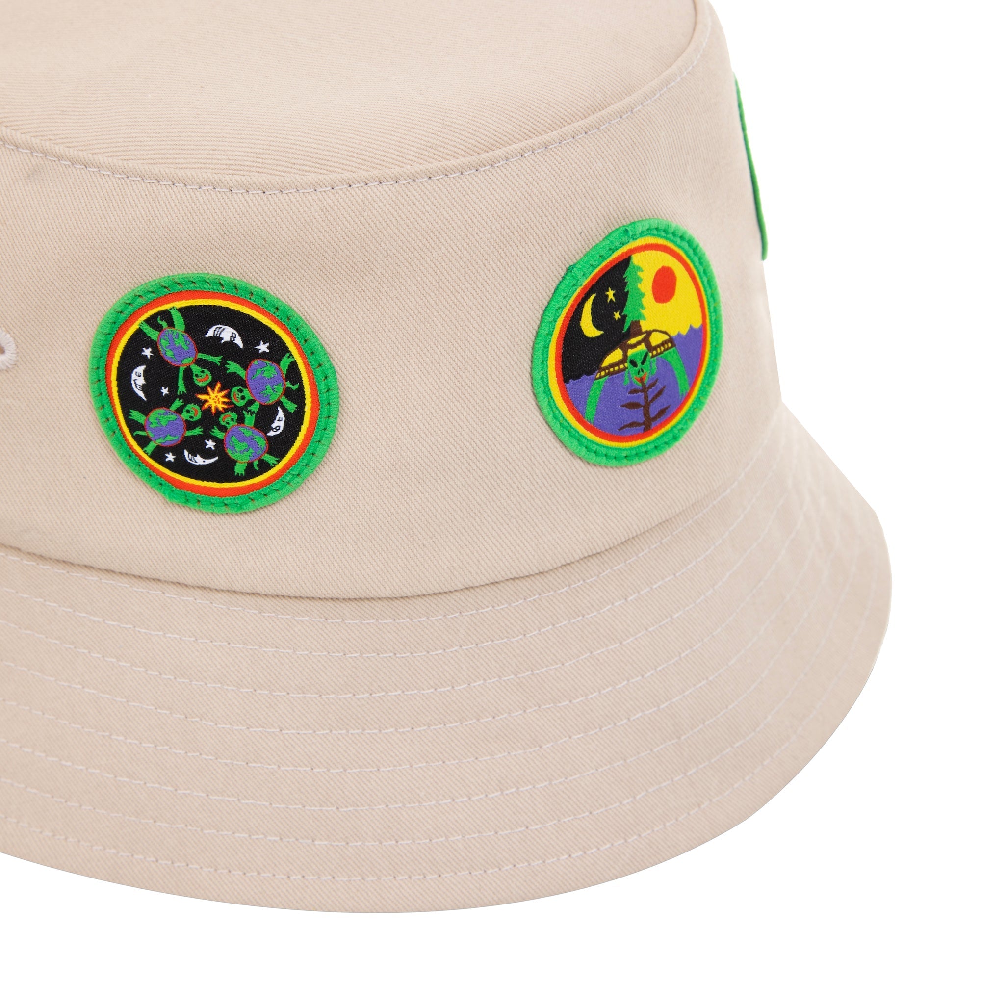 TIME Patches Bucket Hat - Khaki