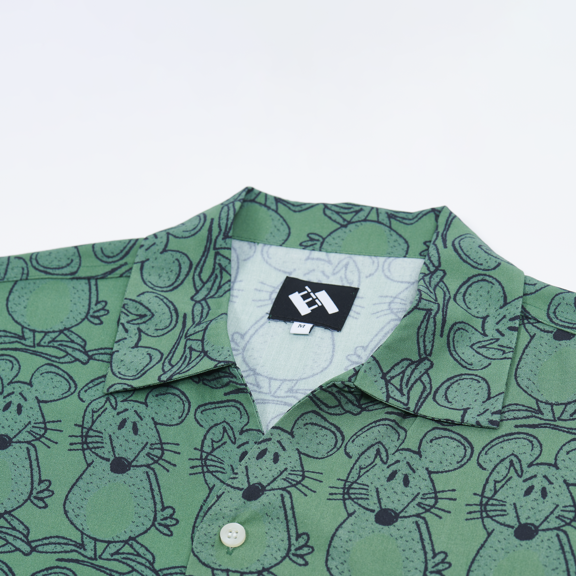 Mouse Bowling Shirt - Green